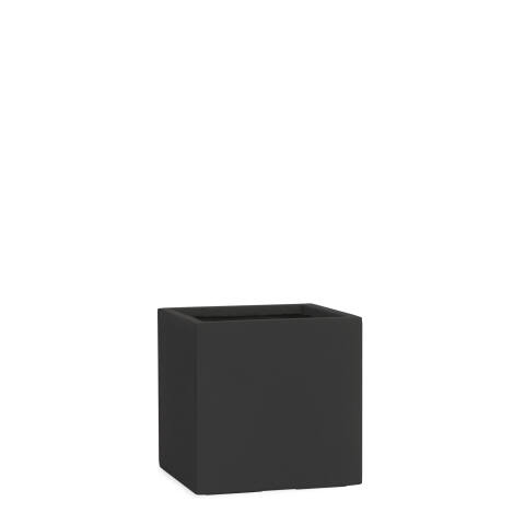 Pflanzkübel eckig Modell Cube 28x28cm in der Farbe schwarz anthrazit