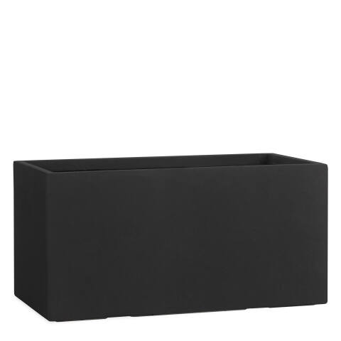 Pflanzkübel rechteckig 100 cm lang in anthrazit schwarz Modell Tub