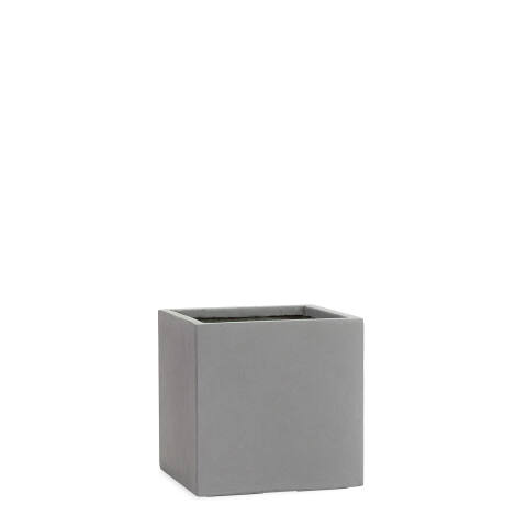 Pflanzkübel eckig Modell Cube 28x28cm in der Farbe betongrau