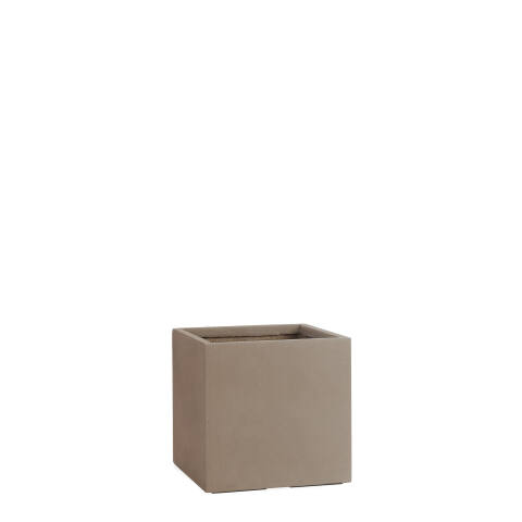 Quadratischer Pflanzkübel Modell Cube 23x23cm in der Farbe braun