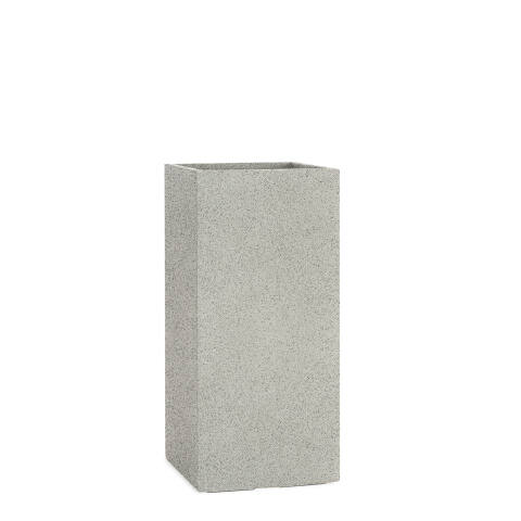 Pflanzkübel TOWER - (Granit Grau) - 50cm x 23cm x 23cm
