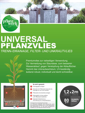 Universal Pflanzvlies 120x200cm - 80g/m²