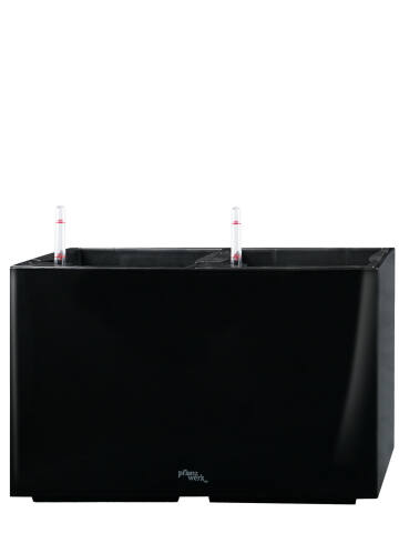Kunststoff Pflanzkübel 56 cm lang mit Bewässerungssystem in shiny schwarz Modell Tub