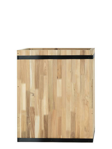 Raumteiler Pflanzkübel 72cm hoch und 60cm breit Holzoptik aus natürlichem Akazienholz