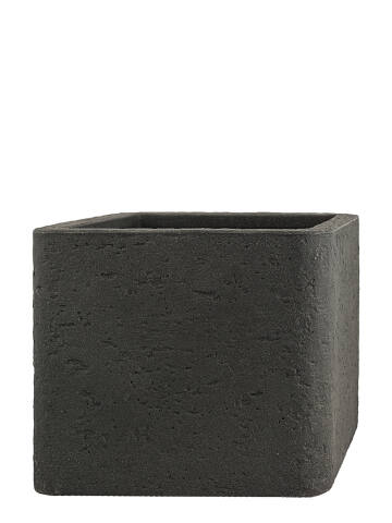 Pflanzkübel eckig Modell Cube 50x50cm in Schieferoptik und Lavaoptik lava anthrazit