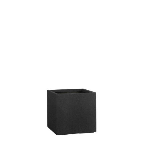 Quadratischer Pflanzkübel Modell Cube 23x23cm in Granitoptik granit anthrazit