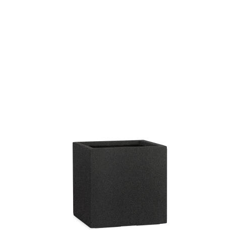 Pflanzkübel eckig Modell Cube 28x28cm in der Farbe granit anthrazit