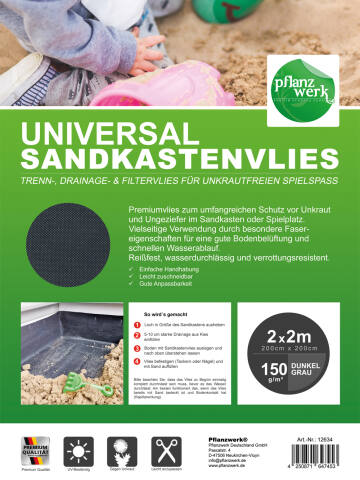 Universal Sandkastenvlies 200x200cm - 150g/m²