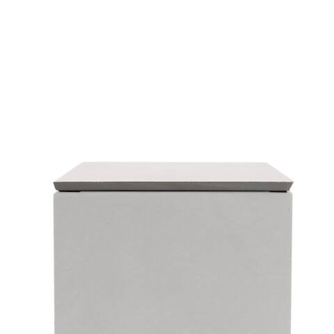 Pflanzkübel Deckel eckig in 33x33cm zur Auflage auf Pflanzsäulen in der Farbe grau