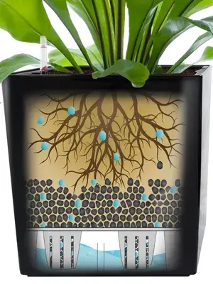 Intelligentes Bewässerungssystem für Blumenkübel